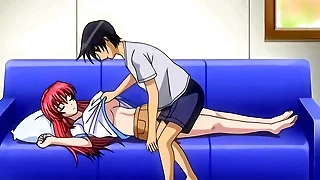 Hentai - Affective my step Sister's Tits While She Rests [Subtitled]